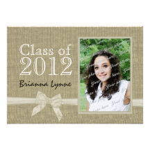 Graduation Country Sweetheart Photo Invites