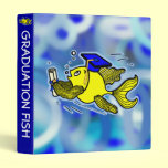 Graduation Fish Graduate funny cute cartoon binder binders