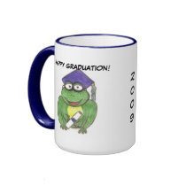 Graduation frog mug