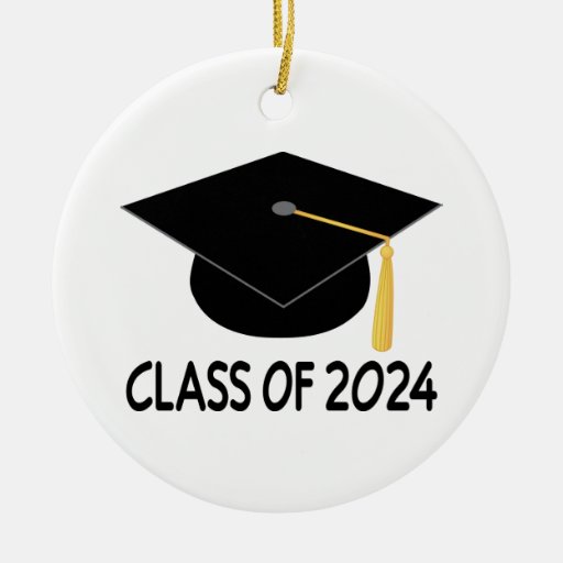 Graduation Gift Class of 2024 Ceramic Ornament Zazzle