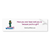 Graduation Girl in Green Bumper Stickers