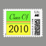Graduation green yellow stripes