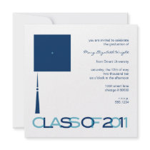 Graduation Hat Square Invitation or Announcement