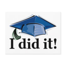 Graduation I Did It! Post Cards