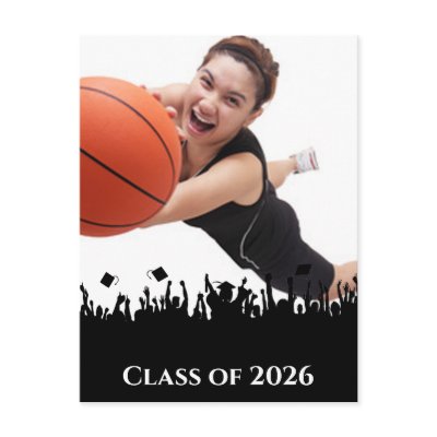 Graduation Invitation-Change Background/Font Color Postcards by samack