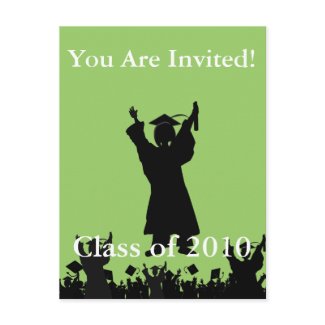 Graduation Invitation Class of 2010 postcard