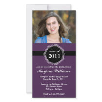 Graduation Invitation Class of 2011 Photo Card Template