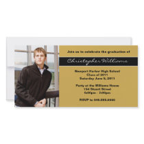 Graduation Invitation Class of 2011 Customized Photo Card