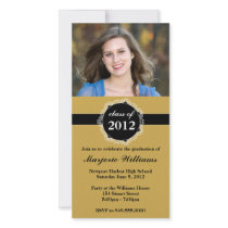 Graduation Invitation Class of 2012 Photo Greeting Card