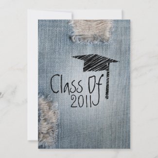 Graduation Invitation - Ripped Jeans Class of 2011 invitation