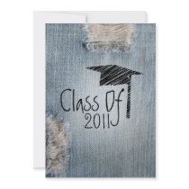 Graduation Invitation - Ripped Jeans Class of 2011