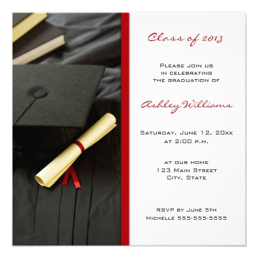 Graduation Invitations (front side)