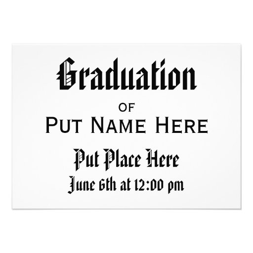 Graduation Invitations