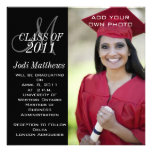 Graduation Invitations Monogram Photo