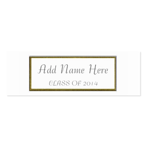 GRADUATION NAME CARD BUSINESS CARD TEMPLATE (front side)