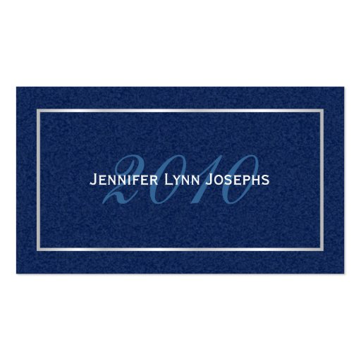 Graduation Name Cards - 2010 Business Card Templates (front side)