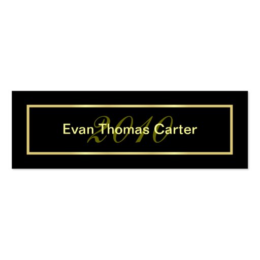Graduation Name Cards Business Card Template (front side)