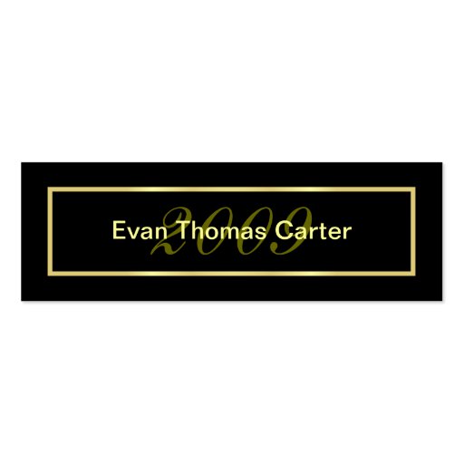 Graduation Name Cards Business Card Templates (front side)