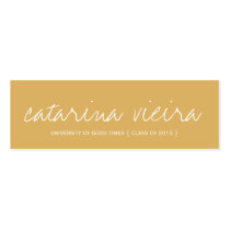 Graduation Name Gold White Class 2013 Simple business cards