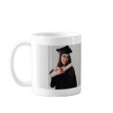 Graduation navy blue class year 2010 custom photo mug