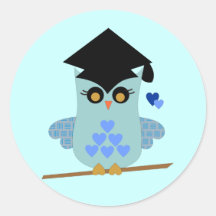 Graduation Owl Stickers