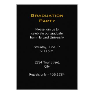 Graduation Party 3 Photos red Invitation