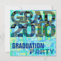 Graduation Party Boy Blue Invitation invitation