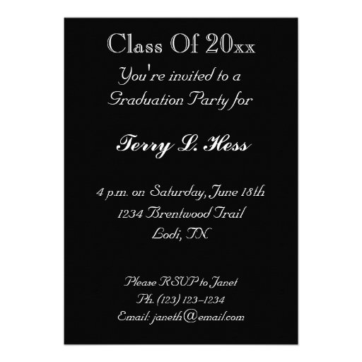 Graduation Party Invitation
