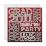 Graduation Invitation txttile