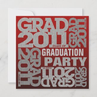 Graduation Party Invitation 2011 Red 1 invitation