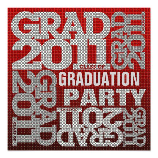 Graduation Party Invitation 2011 Red 1