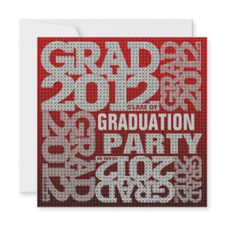 Graduation Party Invitation 2012 Red 1 invitation