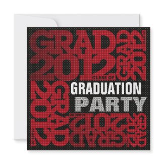Graduation Party Invitation 2012 Red 2 invitation