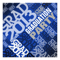 Graduation Party Invitation 2013 Blue 5 invitations