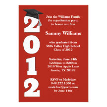 Graduation Party Invitation Class of 2012