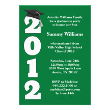 Graduation Party Invitation Class of 2012
