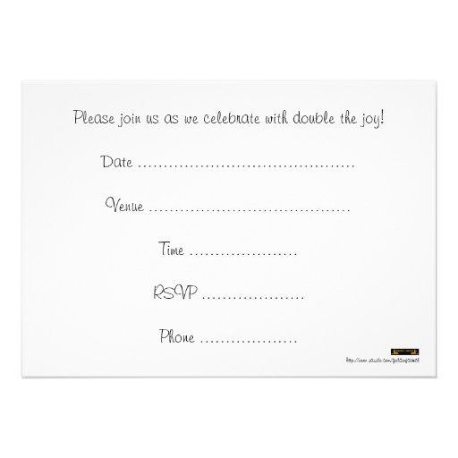 Graduation party Invitation for twins