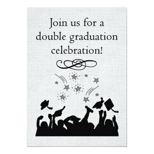 Graduation Party Invitation For Twins Zazzle 7202