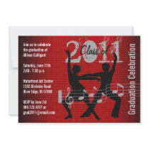 Graduation Party Invitation Music Dancing 1