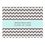 Graduation Party Invitation Postcard Chevron