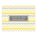 Graduation Party Invitation Postcard Chevron