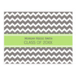 Graduation Party Invitation Postcard Chevron