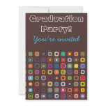 Graduation Party Invitation Retro Style