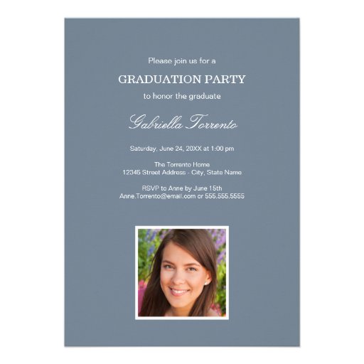 Graduation Party Invitation | Sleek Stripe