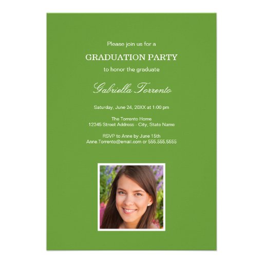 Graduation Party Invitation | Sleek Stripe