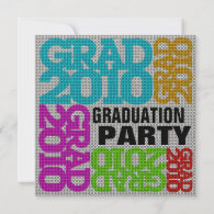 Graduation Party Multi Colors Invitation invitation