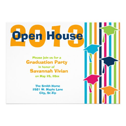 Graduation Party Open House Invitations 5 X 7 Invitation Card Zazzle