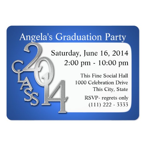 Graduation Party Photo Insert Card Business Card Templates (front side)