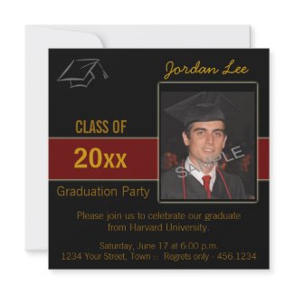 Graduation Party Photo Invitation invitation