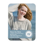 Graduation Party Photo Save the Date Premium Magne Vinyl Magnets
